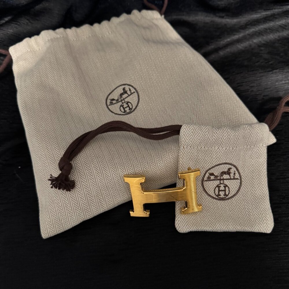 HERMES H Belt Buckle & Reversible Leather Belt - Picture 5 of 8